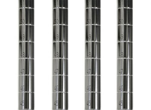 4 Pack of 96&#034; High Chrome Poles