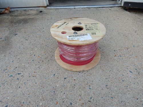 Encore wire 10 awg machine tool wire mtw/awm/tew red  500 foot roll for sale