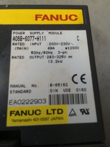 GE Fanuc Power Supply Module GE Nice A06B-6077-H111