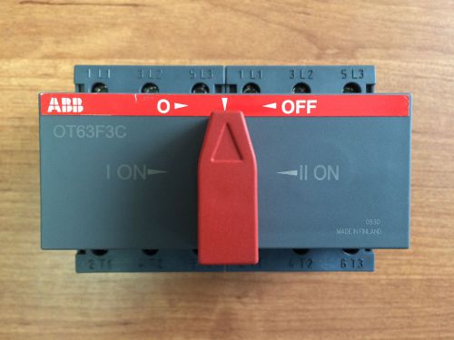 Manual change-over switch abb ot63f3c for sale