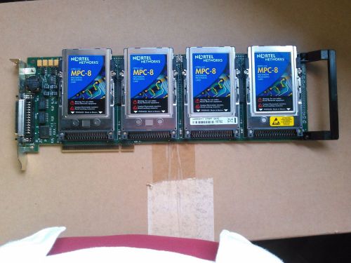 Nortel ntrh20ba communication card with 4 mpc-8  processing cards for sale