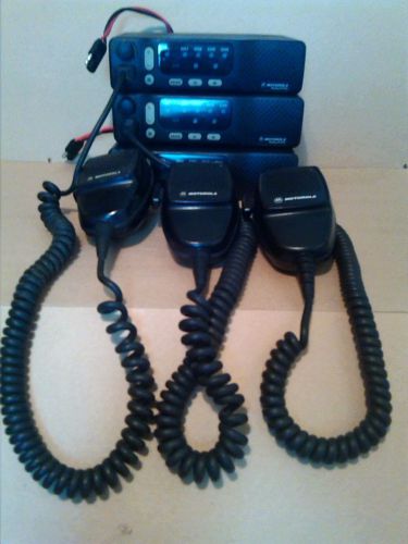 3 used Motorola Radius M1225 model M44DGC90E2AA  2 way radios