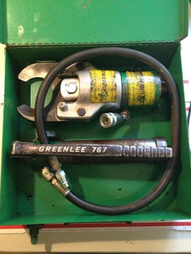 Cable cutter hydraulic greenlee 750 746 767 pump 751 751-m2 storage box for sale