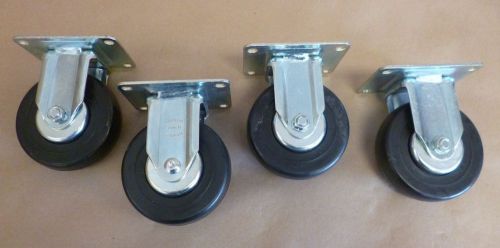 4p. faultless albion 4086-2-1 4700 series 3-1/2&#034; medium heavy duty caster wheels for sale