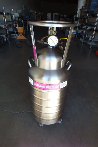 Mve cryogenics dura-shield 30 stainless steel transportable helium container for sale