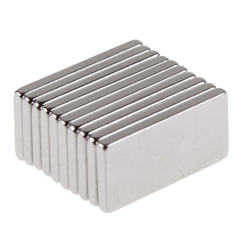 10Pcs Super Strong Block Fridge Magnets Rare Earth Neodymium 20x10x2mm N35