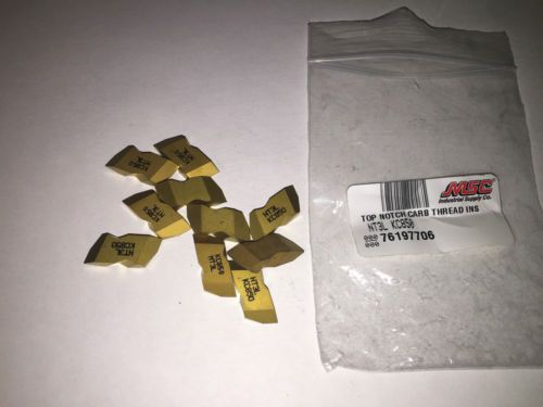 TOP NOTCH THREAD CARBIDE INSERTS NT3L KC950 QUANTITY 13