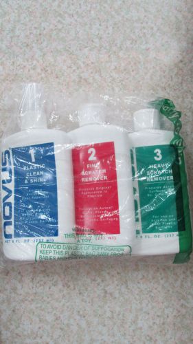 Novus 8 oz plastic polish kit plastic cleaner polish &amp; scratch remover for sale