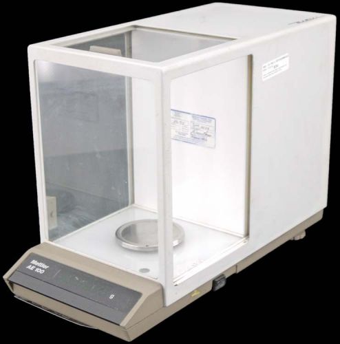 Mettler ae100 ae-100 109g 0.1mg digital lab enclosed analytical balance scale for sale