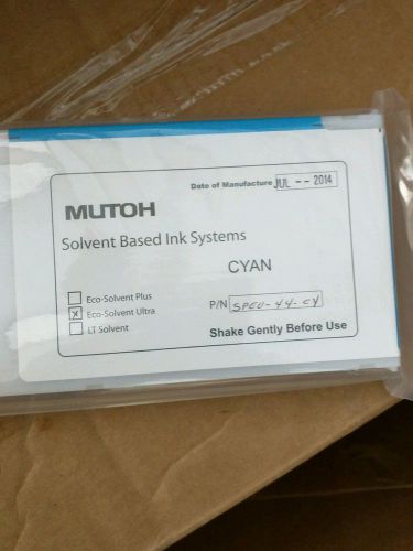 Mutoh 440ml Cyan Eco Solvent Ultra Ink for Spitfire