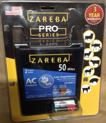 ZAREBA 50 MILE LOW INDEPENDENCE ELECTRIC FENCE W/ 2 OUTPUTS AC POWERED (J2606)