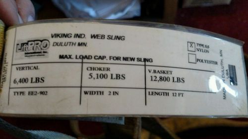 LIFTING SLING 2*wide x 12&#039; long made in U.S.A.