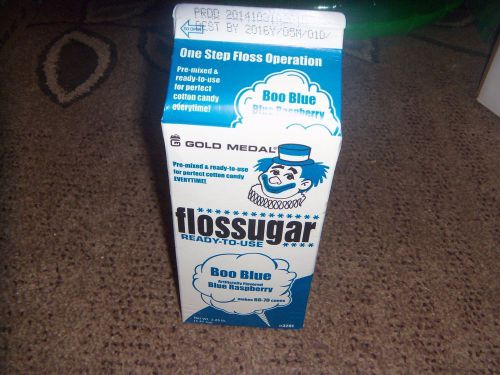 Flossugar ready-to-use gold medal boo blue blue raspberry 3.25lbs. for sale