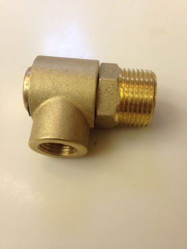 Mtm 90° hose reel swivel brass 3/4&#034; m x 3/8&#034; f, 4000 psi for sale