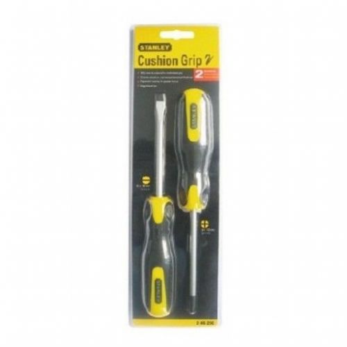 NEW STANLEY CUSHION GRIP SCREWDRIVER SET 2 PC SET: PART NO. 2-65-200