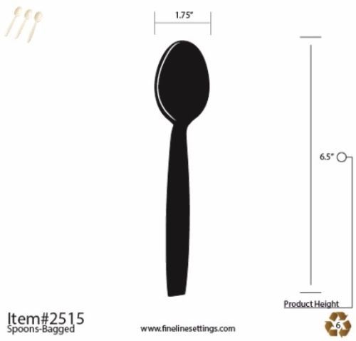 1200 ct. X-Heavy Disposable Clear Spoons Full Size Caterer-Restaurant-Household