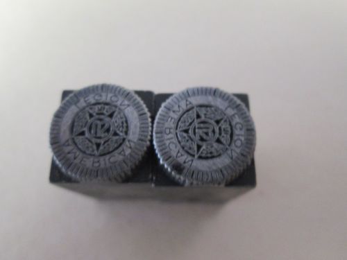 2 Letterpress Printing Printers Blocks,  American Legion