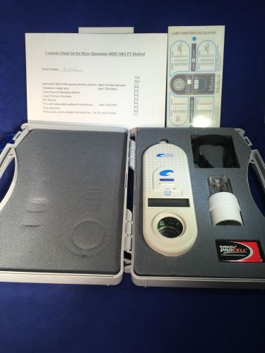 Micro Medical Portable Spirometer - MS01 Mk2 PT Medical