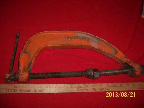YALE C-Clamp/Press 11&#034; Open, 4&#034; Throat, Yale Double Screw 228XS77 Dated 8-7-57