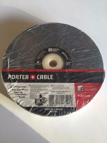 Porter Cable 6&#034; Ferrous Metal Medium Grinding Wheel Multi Size Arbor PCBG6ML