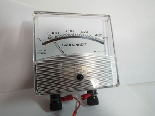 API Instruments Fahrenheit Temp Degrees Thermometer Panel Meter Gauge 450 Degree