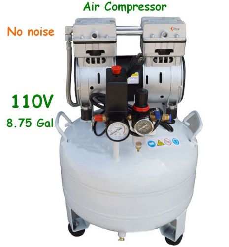 8.75 gal 35l 110v 560w air compressor 0.8 mpa pneumatic medical dental for sale