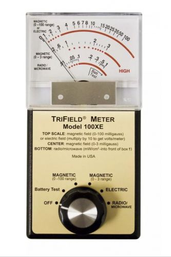 Trifield 100XE EMF Meter For Magnetic, Electric, and Radio / Microwave Detectio