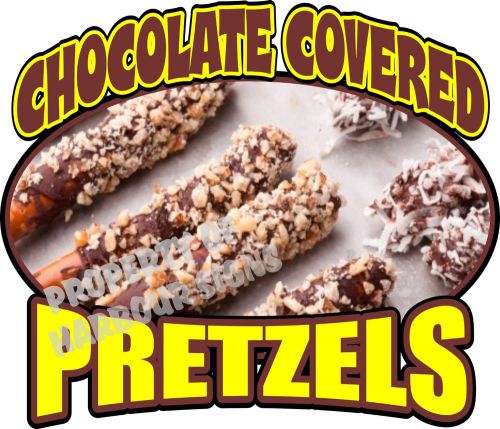 Chocolate Covered Pretzels 14&#034; Decal Food Truck Concession Stand Restaurant
