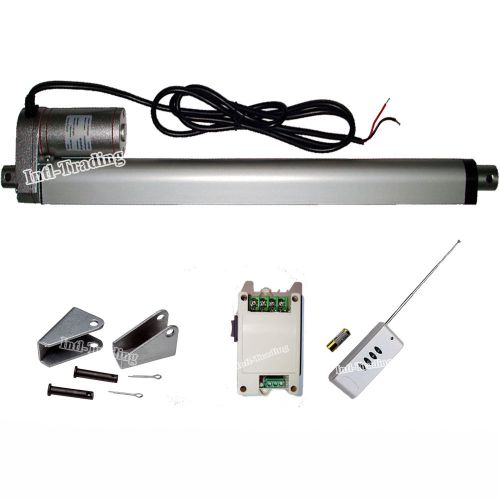 14&#034; stroke heavy duty linear actuator &amp; wireless control kits 220lbs dc12v motor for sale