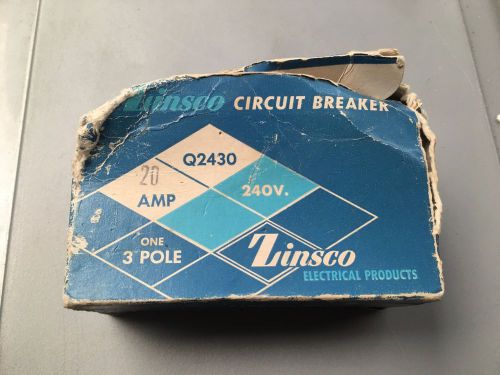 NEW ZINSCO 3 POLE 20 AMP BREAKER PN: Q243020 (B8)