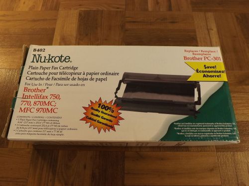 B402 nu-kote plain paper fax cartridge new replaces brother pc-301 for sale
