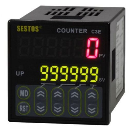 Sestos industial 6 digital preset scale counter tact switch 12-24v ce c3e for sale