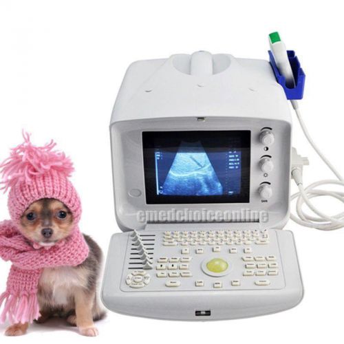 FDA Veterinary Portable Ultrasound Scanner Machine with Convex Probe 100Warranty