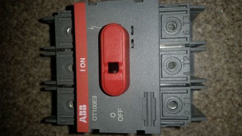 NEW ABB OT100E3 Non-Fused Disconnect Switch NO BOX NEVER USED