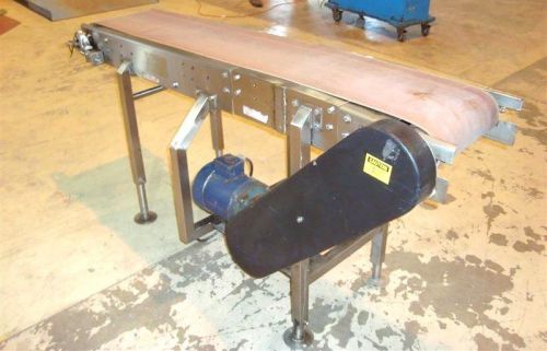12 inch wide x 56 inch long horizintal belt conveyor stainless steel for sale
