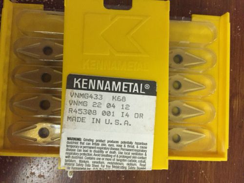 (13) VNMG 433 K68 VNMG 220412 K68 KENNAMETAL NEW