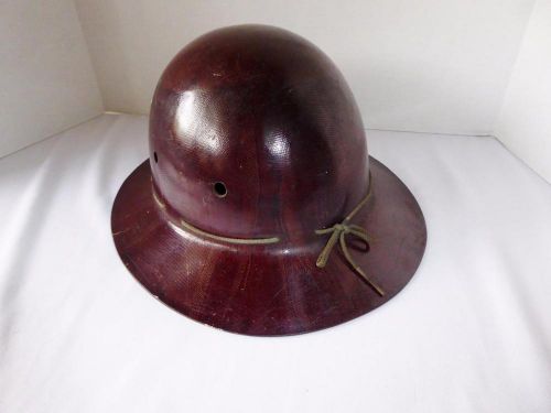Vintage msa skullgard type k fiberglass hard hat mining oil gas rig roughneck for sale