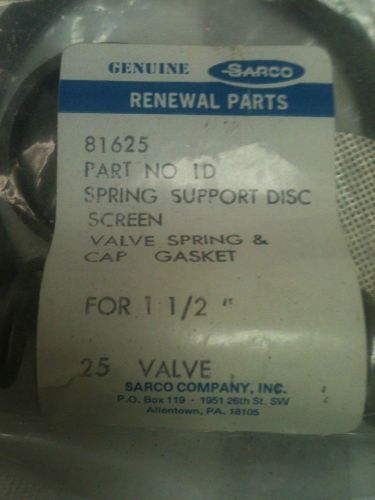 Sarco part 1d spring support disc screen part 81625 for sale