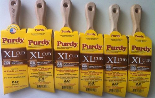 6-Purdy XL Cub 2&#034; Paint Brushes- Over $90 Value NEW IN PACKAGE FAST SHIPPING