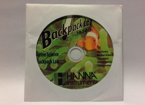 Hanna Marine Science Backpack Lab CD   Free Shipping