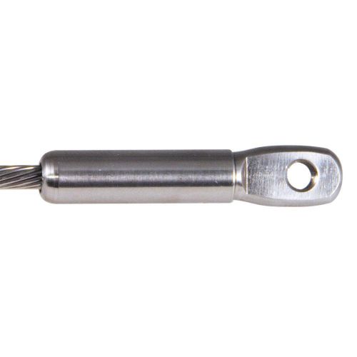 Feeney PL-TE4 Push-Lock fitting with threaded eye end. 1/8&#034; Cable. Use with SC-6