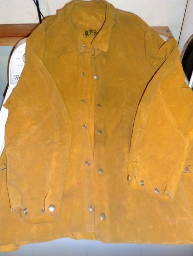 Leather Welders Welding Jacket Size LARGE Great Quality Ships Priority