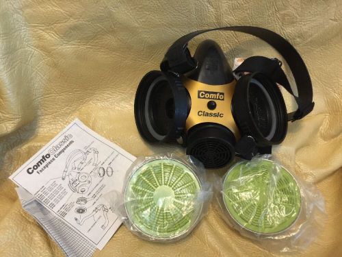 New with filters MSA Gold Comfo Classic Half Mask Respirator Large A8