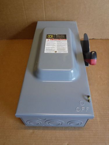 Square D Type 1 Enclosure Single Throw Fusible Disconnect H363N 100A Electrical
