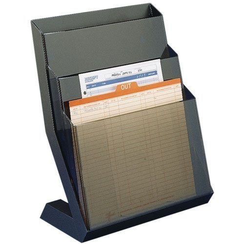 Rubbermaid 16633 Classic hot file three-pocket desktop stand 16 high letter s...