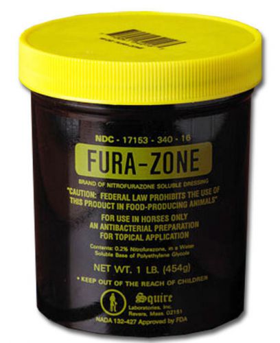 Fura-zone antibiotic ointment, 1 lb, horses, for burns , wounds and hair growth