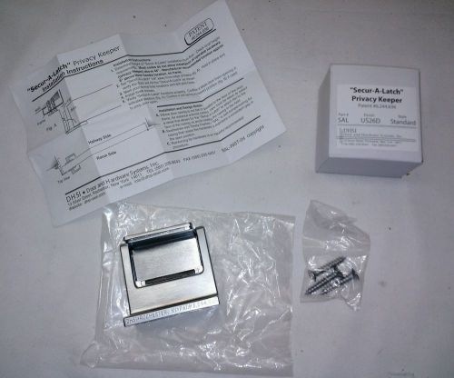 NEW DHSI &#034;Secur-A-Latch&#034; US26D Privacy Keeper Hotel Style Security Latch NFPA 80
