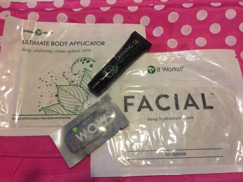 Ultimate body applicator skinny wrap, facial wrap, wow, defining gel it works! for sale