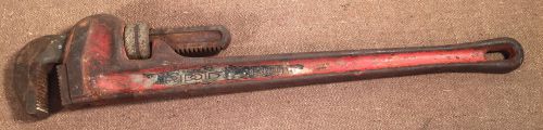Vintage Rigid Tool 24&#034; Pipe Wrench Heavy Duty Made in USA
