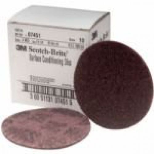 3M 7451 Scotch-Brite Surface Conditioning Disc, Brown, 4 in, Medium